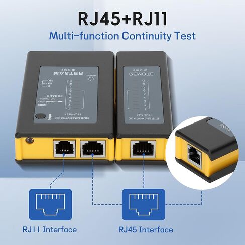 Pro3000 Tone Generator and Probe Kit Bundle with Network Cable Tester, Toner Electrical Tool, Ethernet Tester Tool for RJ45 Cat5/Cat5e/Cat6/Cat6a/Cat7 UTP/Shielded Cable, RJ11 & RJ12 in Kuwait