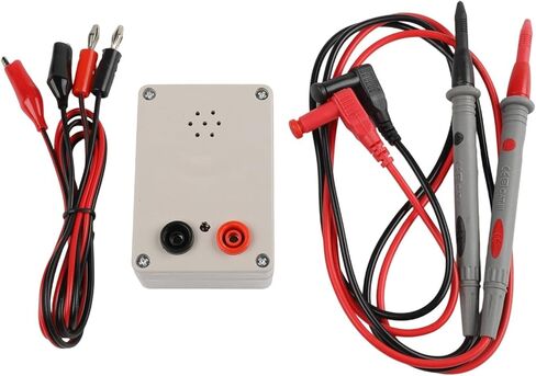 9V Buzzer Tester, Wire Continuity Detector with Sound Prompt for Cable Connection/PCB Electrical Circuit Detector, Battery Powered Continuity Meter(Continuity Tester with Pen & Clip Wire) in Kuwait