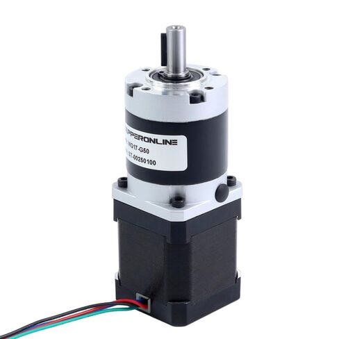 STEPPERONLINE Nema 17 Stepper Motor Bipolar L=48mm w/Gear Ratio 50:1 MG Series Planetary Gearbox in Saudi Arabia