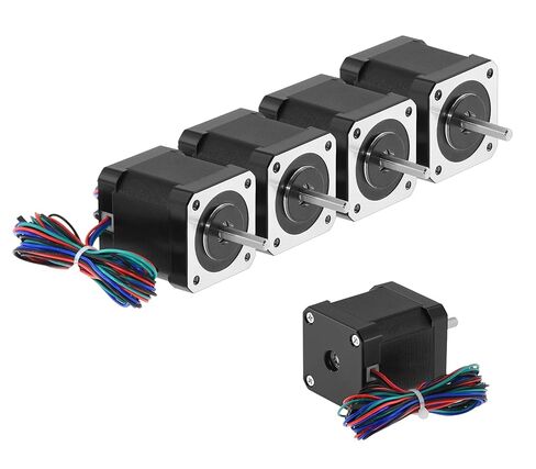 5PCS Nema 17 Stepper Motor, 2A Bipolar Stepper Motor, 59Ncm 84oz.in High Torque Stepper Motor, 48mm 4-Lead with 1m Cable & Connector for 3D Printer CNC Machines DIY Projects in Saudi Arabia