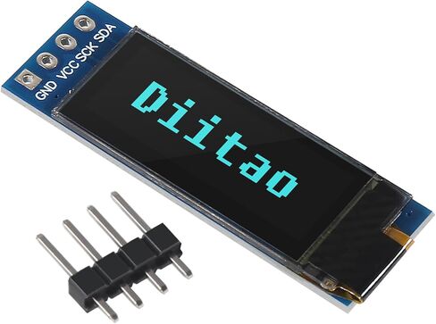 3Pcs 0.91'' LCD Display Modules 0.91inch IIC I2C OLED Display I2C OLED Screen Driver DC 3.3V/5V for Arduino(Blue Display) in Saudi Arabia