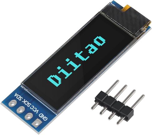 3Pcs 0.91'' LCD Display Modules 0.91inch IIC I2C OLED Display I2C OLED Screen Driver DC 3.3V/5V for Arduino(Blue Display) in Saudi Arabia