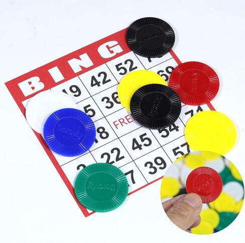 480 قطعة من رقائق البوكر البلاستيكية، رقائق لعبة البوكر السائبة، علامات العد للعب، تعلم الرياضيات، مكافآت تعليم الأطفال (قطر 3 سم/1.18 بوصة، 6 ألوان) in Kuwait