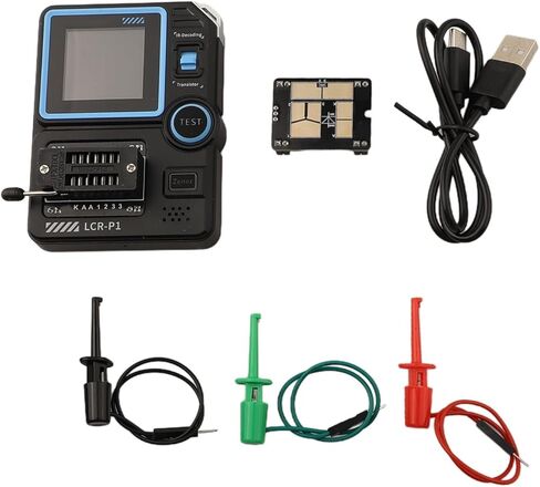 LCR-P1 Transistor Tester with 1.44" Color Display, 300mAh Battery, Zener Diode & MOSFET/IGBT/JFET Support, for Electronic Component Testing in Kuwait