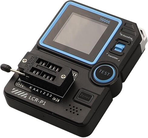 LCR-P1 Transistor Tester with 1.44" Color Display, 300mAh Battery, Zener Diode & MOSFET/IGBT/JFET Support, for Electronic Component Testing in Kuwait