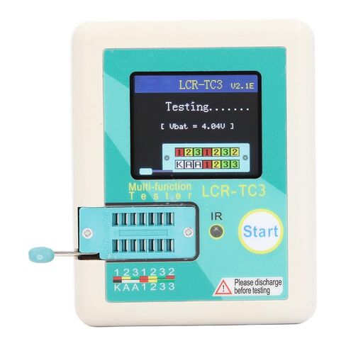 Pongnas Precision Machined Transistor Tester Kit with Color Display for Diode, Capacitance and Resistance Testing - Multifunctional Meter 4.5V in Saudi Arabia