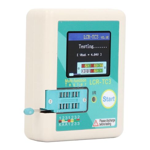 Pongnas Precision Machined Transistor Tester Kit with Color Display for Diode, Capacitance and Resistance Testing - Multifunctional Meter 4.5V in Saudi Arabia