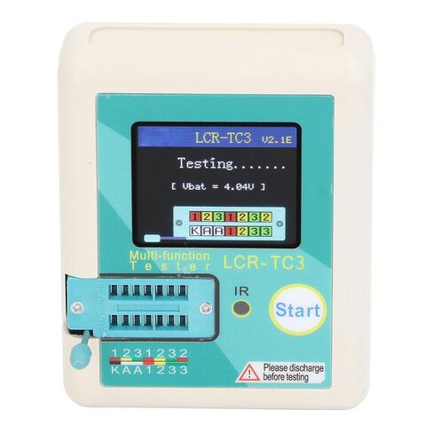 Pongnas Precision Machined Transistor Tester Kit with Color Display for Diode, Capacitance and Resistance Testing - Multifunctional Meter 4.5V in Saudi Arabia