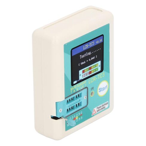 Pongnas Precision Machined Transistor Tester Kit with Color Display for Diode, Capacitance and Resistance Testing - Multifunctional Meter 4.5V in Saudi Arabia
