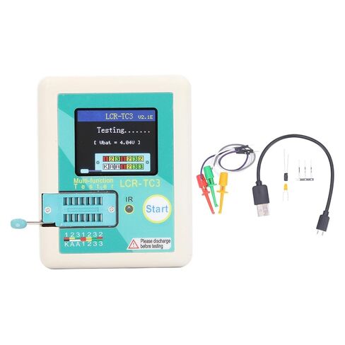 Pongnas Precision Machined Transistor Tester Kit with Color Display for Diode, Capacitance and Resistance Testing - Multifunctional Meter 4.5V in Saudi Arabia