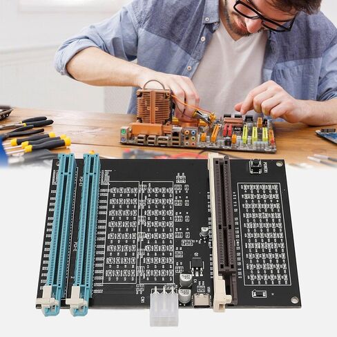 جهاز اختبار بطاقة الرسومات أداة تشخيصية PCI E AGP جهاز اختبار بطاقة الفيديو مع ضوء لوحدة معالجة الرسومات ماس ​​كهربائى كشف الدائرة المفتوحة طاقة 12 فولت تيار مستمر in Kuwait