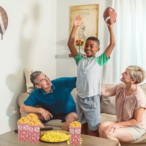 200 Pcs Popcorn Boxes Bulk, Large Capacity 46oz Popcorn Containers Buckets Bowls Tub Paper Cups Holders for Pop Corn Machine, Movie Night, Cinema, Carnival, Party,Concessions in Kuwait