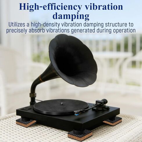 حصائر عازلة للصوت من الفلين وأقدام عازلة للصوت من الفينيل، 2 بوصة × 2 بوصة × 7/8 بوصة لمكبرات الصوت الدوارة ومكبرات الصوت ومشغلات التسجيل وعزل الاهتزاز وتقليل الضوضاء (8 عبوات) in Kuwait