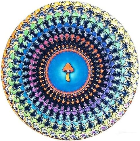 Krevox Animated Zoetrope Supmat، 12 بوصة Optcal lusion Tumtable Mat، تصميم الطاووس المتألق مع تأثير الحركة لـ Ds وVinyCollectors (مسند غريب الأطوار) in Saudi Arabia