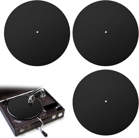 3pcs Dj Slipmat Turntable Slipmat 12 Inch Record Player Slip Mat Felt Anti Slip Anti Static Protective Records Players Mats Turntable Platter Mat for Home(White) in Saudi Arabia