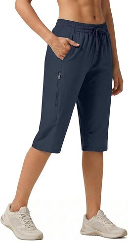 Womens 15" Hiking Long Shorts Lightweight Zipper Pockets Below Knee Length Cargo Quick Dry Water Resistant S-XXL in Saudi Arabia