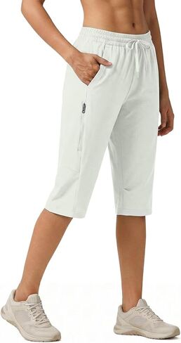 Womens 15" Hiking Long Shorts Lightweight Zipper Pockets Below Knee Length Cargo Quick Dry Water Resistant S-XXL in Saudi Arabia