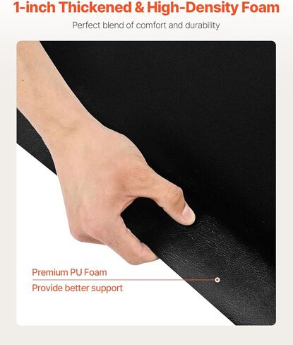 سجادة صالون VEVOR لمصفف الشعر، سجادة كرسي صالون سداسية مقاس 4 × 5 أقدام مضادة للتعب، سجادة أرضية سميكة بسمك 2.54 سم مع قطع دائري، سطح PVC سهل التنظيف وحواف مشطوفة مضادة للرحلات in Kuwait