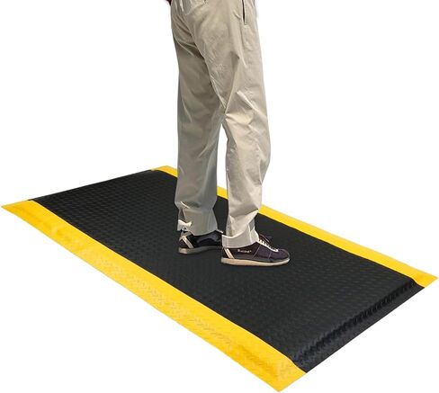 3 x 5 FT Industrial Anti Fatigue Mats, 15/16 Inch Thick Soft Sponge Ergonomic Mat, Nonslip Diamond Plate Work Mat, for Relieving Soreness in the Back and Legs in Saudi Arabia