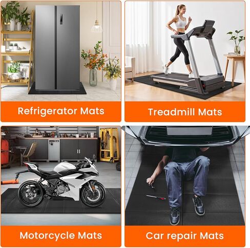 سجادة سميكة تحت الغسالة بطول 63 بوصة × 29.5 بوصة عرض، ممتصة للصدمات، تقلل من الضوضاء، غير قابلة للانزلاق، سجادة أرضية قابلة للطي مقطوعة بحرية للثلاجة، غسالة، مجفف، مكيف هواء محمول، حماية للأرضية in Kuwait