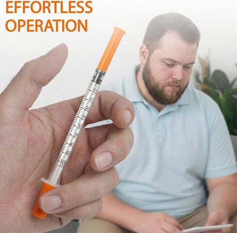 U-100 1ml 31 Gauge 1/2 Inch Syring, Individually Packed, PACK 25. in Kuwait