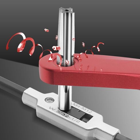 Bicycle Thread Repair Kit 9/16 inch - Pedal Thread Tapping Tool with Crank Protection, Steel Thread Restorer for Bicycle Pedals, Bottom Bracket, and Crankset Maintenance in Kuwait