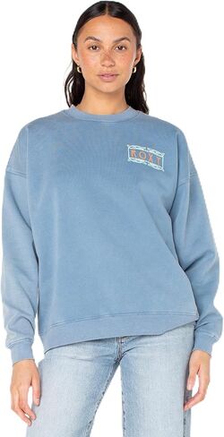 Roxy Women's Lineup Oversized Crew, Lightweight Warm in Saudi Arabia