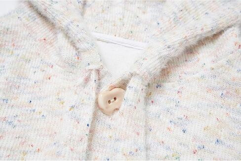GURUNVANI Men Tie Hooded Cardigan Sweater Unisex Oversized Rainbow Speckled Knitted Coat in Saudi Arabia