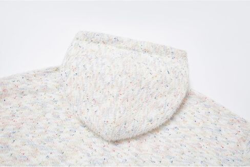 GURUNVANI Men Tie Hooded Cardigan Sweater Unisex Oversized Rainbow Speckled Knitted Coat in Saudi Arabia