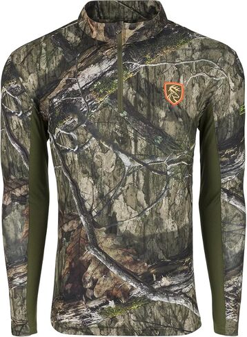 سترة صيد DRAKE Waterfowl للرجال بسحاب 1/4 مع Agion Active XL بأكمام طويلة للصيد in Kuwait
