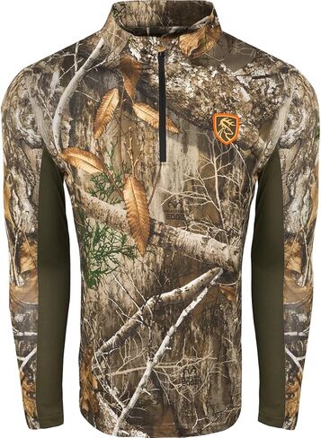 سترة صيد DRAKE Waterfowl للرجال بسحاب 1/4 مع Agion Active XL بأكمام طويلة للصيد in Kuwait