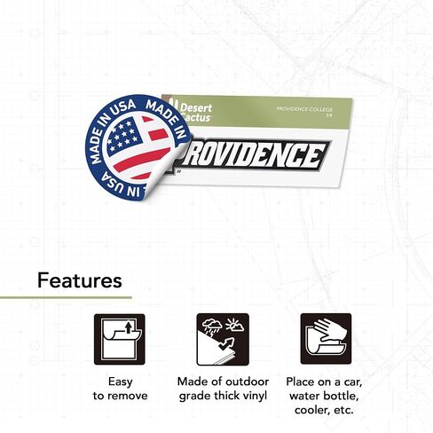 Desert Cactus Providence College Sticker Friars Vinyl Decal Laptop Water Bottle Car Scrapbook (IND 14) in Kuwait
