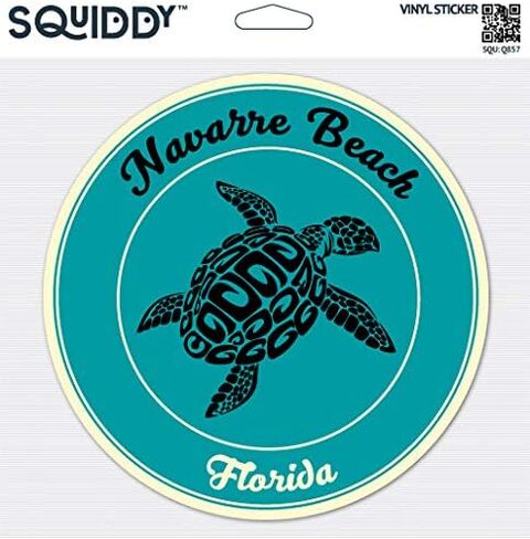 Squiddy Navarre Beach Florida - Vinyl Sticker for Car, Laptop, Notebook (4" high) in Saudi Arabia