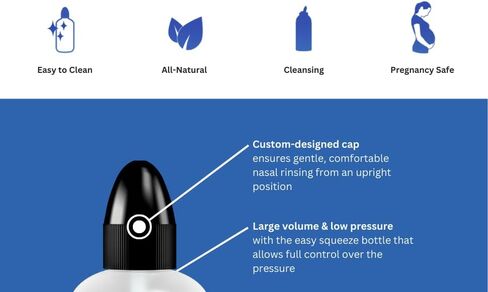 NeilMed Sinus Rinse Nasal Irrigation Bottles 3ct NasaDock Plus Drying Stand in Kuwait