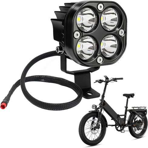 JERBOR Headlight for Lectric XP 1.0/2.0/3.0/XP Lite1.0/XP Trike1/2/XPedition 1.0/2.0/Xpress, 6000LM Bright Front Light, IP-68 Waterproof Head Light, Accessories for Lectric in Saudi Arabia