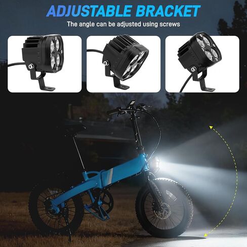 JERBOR Headlight for Lectric XP 1.0/2.0/3.0/XP Lite1.0/XP Trike1/2/XPedition 1.0/2.0/Xpress, 6000LM Bright Front Light, IP-68 Waterproof Head Light, Accessories for Lectric in Saudi Arabia