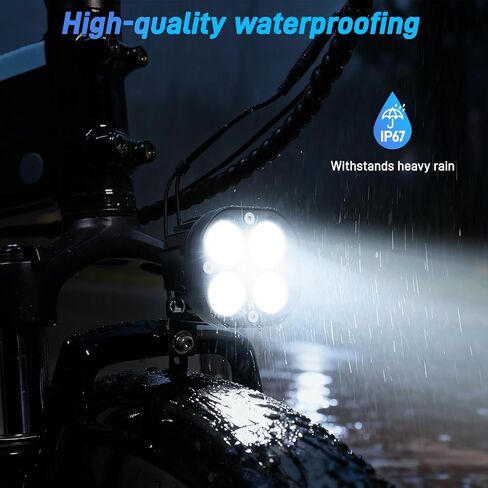 JERBOR Headlight for Lectric XP 1.0/2.0/3.0/XP Lite1.0/XP Trike1/2/XPedition 1.0/2.0/Xpress, 6000LM Bright Front Light, IP-68 Waterproof Head Light, Accessories for Lectric in Saudi Arabia