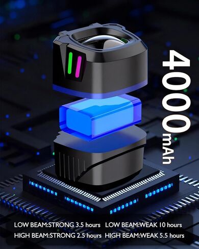 أضواء دراجة فائقة السطوع للركوب الليلي، مصباح أمامي للدراجة عالي ومنخفض الشعاع مع جهاز تحكم عن بعد، مصباح LED MTB قابل لإعادة الشحن بقدرة 4000 مللي أمبير في الساعة، مرئي من الجانب، ضوء أمامي للدراجة الإلكترونية مقاوم للماء IPX6 in Kuwait