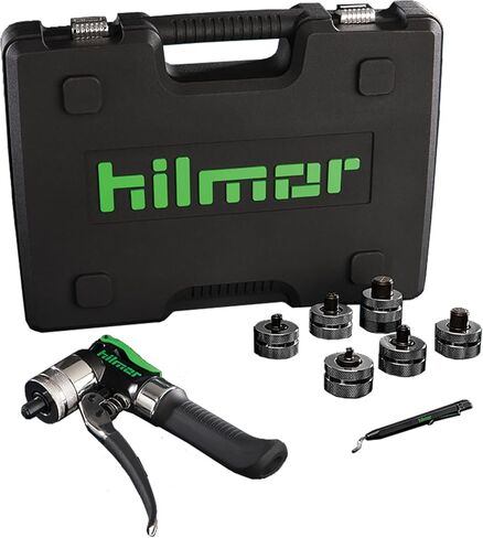 Hilmor 1964041 Deluxe Compact Swage Tool Kit with Case, HVAC Tools and Equipment for Maintenance and Repairs, Single Hand Operation, Black in Kuwait