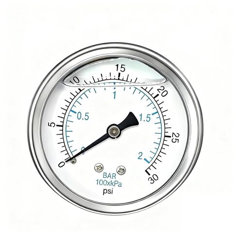 YSIL 0-200 Psi Glycerin Liquid Filled Pressure Gauge 2.5" Dial Size Stainless Steel 1/4" NPT Water Oil Air Back Mount for Water Pump Pneumatic Hose Tank Gas Pressure Test 2PCS in Saudi Arabia