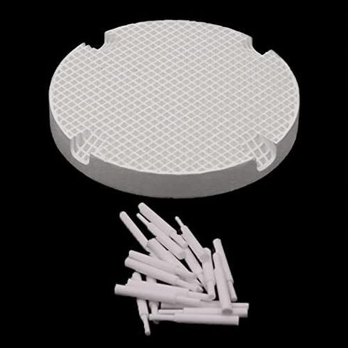 2 قطعة مختبر الأسنان العسل اطلاق الصواني دائرة لوحة عقد الرف و 20 قطعة زركونيا السيراميك دبابيس لتلبد مواد مختبر الأسنان in Kuwait