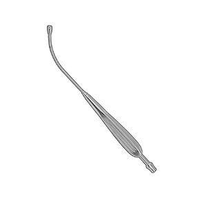 Andrews-Pynchon Suction Tube, 9.5" Slight Curved Shaft, 6mm Fixed Tip, Chrome, Premium in Kuwait