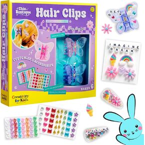 Creativity for Kids Chic Boutique Hair Clips: Create 6 DIY Hair Clips, Crafts and Birthday Gifts for Girls, Girls Toys for Ages 6-8+ and Easter Basket Stuffers for Girls in Kuwait