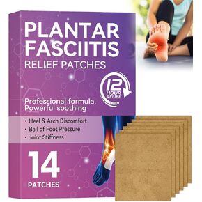 14 قطعة لتخفيف التهاب اللفافة الأخمصية، تخفيف آلام الكعب بشكل طبيعي لالتهاب اللفافة الأخمصية، أقصى قوة لمدة 12 ساعة، تسخين عميق، تهدئة آلام المفاصل من أجل عدم راحة الكعب in Kuwait