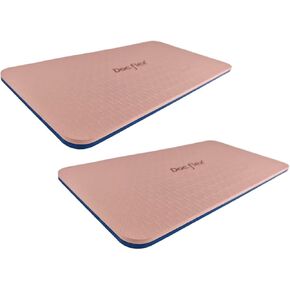 مجموعة بساط البيلاتس مكونة من 2، وسائد تمرين خفيفة الوزن، وسادات ركبة غير قابلة للانزلاق ومتعددة الوظائف للتمارين الداخلية والخارجية in Kuwait