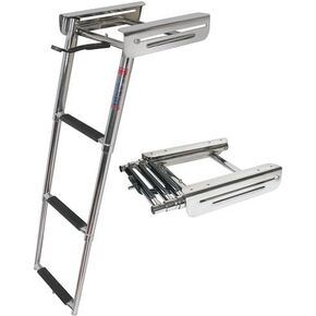 4 Step Under Platform Sliding Ladder, Stainless 316 - Jif Marine in Kuwait