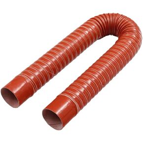 Adjustable Automotive Air Intake Duct Hose - 2in 2.5in 3in Flexible Silicone Vent Tube for Brake Cooling - Red 2m (6.5ft), 89mm (3.5") Ducting Solution in Saudi Arabia