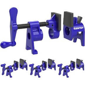 3/4 Inch Heavy Duty Pipe Clamps for Woodworking, H-Style Wood Gluing Clamps w/Foot Pads, Adjustable Pipe Clamp Tool for Furniture, Cabinet Making & DIY Projects (Set of 4) in Kuwait