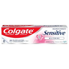 Colgate Sensitive Maximum Strength Sensitive Toothpaste, Plus Whitening and Fresh Stripe, 6 oz in Kuwait