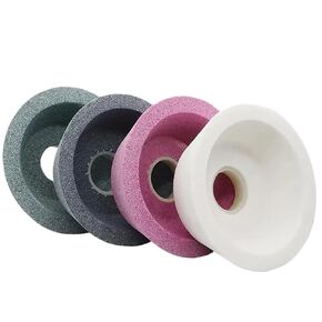 Bowl-Shaped White Corundum Grinding Wheel, Brown Corundum/Green Silicon Abrasive Disc for Machine Grit46~120 1pc(150x50x32-RG46) in Kuwait